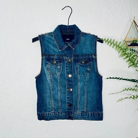 ☀️ BDG DENIM VEST | XS #FML13001 - Picture 1 of 5